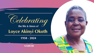 MEMORIAL SERVICE OF LOYCE AKINYI OKOTH  02102024 [upl. by Oah]