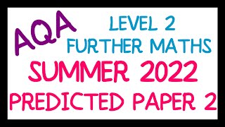 AQA GCSE Maths May 2022 Predicted Foundation Paper 2 [upl. by Freeman]