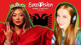 ENGLISH GIRL REACTS TO ALBANIAS REVAMP FOR EUROVISION 2022  RONELA HAJATI quotSEKRETquot [upl. by Perlie]