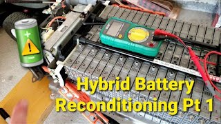 Reconditioning a Prius Hybrid Battery Pt 1 [upl. by Vierno]