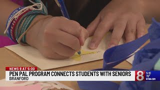 Branford seniors students become pen pals [upl. by Ahsinek]