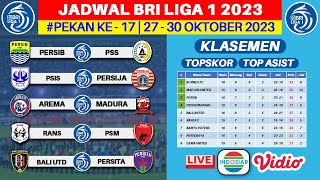 Jadwal BRI Liga 1 2023 Pekan ke 17  Persib vs PSS  PSIS vs Persija  Live Indosiar [upl. by Mariejeanne]