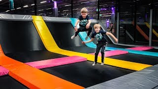 Trampoline Park Fun at Yoump [upl. by Kamillah]