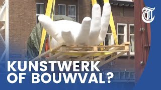 Caféhouders gedupeerd door bizar ‘kunstwerk’ [upl. by Nylear737]