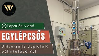 Egylépcsős univerzális házi pálinkafőző  pálinkafőzés technikai bemutató videó  palinkafozohu [upl. by Ardua450]