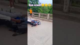 Live crash Pulsar 220f😞🥹 Wheelie crash 🥹😞viralvideo shorts [upl. by Cibis]