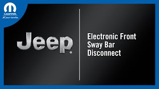 Electronic Front Sway Bar Disconnect  How To  2024 Jeep Gladiator amp Wrangler [upl. by Aluino257]