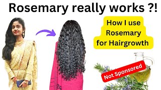 Does Rosemary Really work ✨ How to use Rosemary water amp Oil for Hairgrowth ✅ rosemary hairgrowth [upl. by Yajeet744]