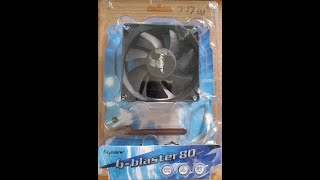 bgears blue gears bblaster80 80mm 3 Pin Fan Review Pt 1 [upl. by Resee263]