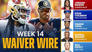 Fantasy Football Week 14 Waiver Wire Pickups  MustHave Players to Add to Your Roster 2024 [upl. by Stoecker]