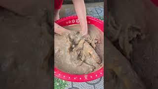 Whats in the mud 😲👟😲 Oddly satisfying asmr viral shorts [upl. by Mazman1]