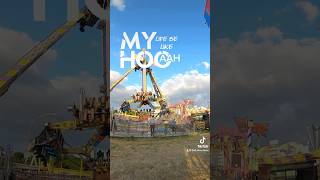 Atmosfear loopfighter thehoppings funfair funfairrides townmoor [upl. by Alicsirp]