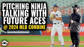 MLB Draft Potential 1st Round Picks talk to PitchingNinja at the Combine [upl. by Attwood19]