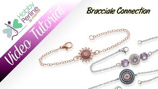 Bracciale Connection  TUTORIAL  HobbyPerlinecom [upl. by Brader]