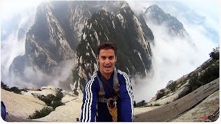 Mount Huashan Plank Walk  Walking the Plank [upl. by Auqenahc]