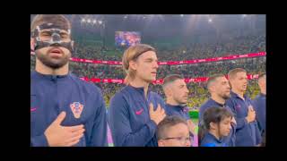 Croatia National Anthem vs Brazil  FIFA World Cup Qatar 2022 [upl. by Ellenar]