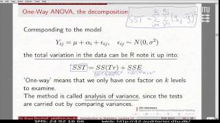 Lect12C Computation Decomposition Of Variance Anova Table Lecture 12 [upl. by Nisay]