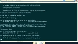 SimH OpenVMS VAX Part 2 license and TCPIP [upl. by Ailana]