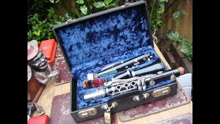 Vintage Boosey amp Hawkes London BampH clarinet with hard case Untested [upl. by Zarihs]