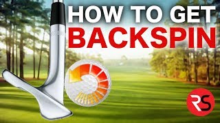 How to hit golf shots with backspin [upl. by Assilanna]