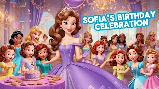 Sofia the First  Sofias Birthday Celebration  Bedtime Stories for KidsPrincess Story in English [upl. by Susan]