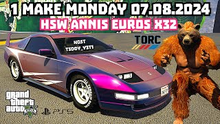 1 Make Monday HSW Annis Euros X32  GTA5 Racing [upl. by Drarej615]