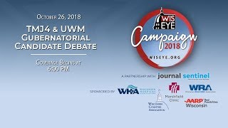 Todays TMJ4  UWM Gubernatorial Debate [upl. by Hildie]