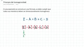 Principio de homogeneidad [upl. by Klayman252]