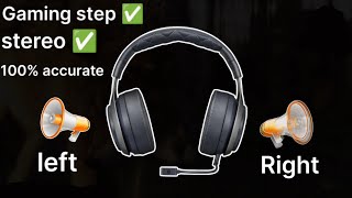 Headset Test Left and Right  Stereo Bass and gaming Steps [upl. by Elimac34]