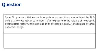 Type IV hypersensitivities such as poison ivy reactions are initiated by [upl. by Yerffoj]