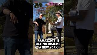 La sorpresa di Eros Ramazzotti in visita a New York da Ultimo e Jacqueline ramazzotti ultimo [upl. by Eedna487]