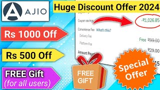 Ajio coupon code 2024 l ajio coupon code l ajio offers today l ajio coupon code today [upl. by Amihc]