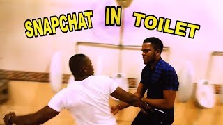 SNAPCHATTING IN TOILET PRANK  Zfancy [upl. by Sama972]