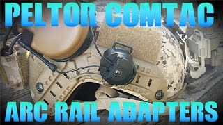 3M Peltor Comtac III Arc Rail Adapters Installation [upl. by Aulea]