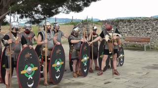 EQUIPAMIENTO DE LOS LEGIONARIOS ROMANOS  Cohors II Vasconum Pamplona [upl. by Nehtanhoj]