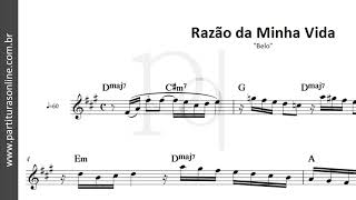 Razão da Minha Vida ♪ Belo  Partitura [upl. by Adaurd]