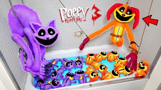 All Poppy Playtime 3  CATNAP VS DOGDAY Bath Party Smiling Critters  FULL Gameplay [upl. by Doti616]