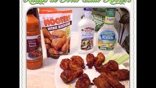 Alitas de Pollo estilo HOOTERS BBQ o Picantes [upl. by Yuzik]