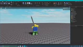 Block System  Sword and Shield Block System Roblox Testing  Mini showcase [upl. by Lehcyar]