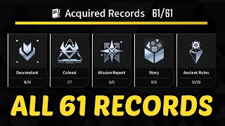 The First Descendant  All 61 Records Locations Record Collectibles [upl. by Ahgem]