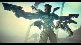 Kill Them All  Guardians of The Galaxy 3  Groot Guns Fight amp Face Off Scene [upl. by Minni]