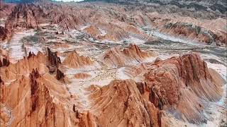 Red Stones Forest Xinjiang Province China redstone forest mountains Xinjiang china [upl. by Llenehs81]