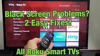 ALL ROKU TVs Black Screen or Flickering Black Screen FIXED 2 Solutions [upl. by Stern374]