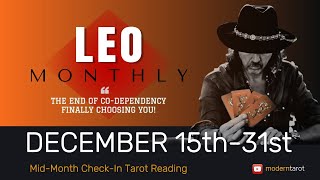 Leo December Tarot 15th31st CoDependent No More Understanding Who Is In Controlmoderntarot [upl. by Zizaludba]