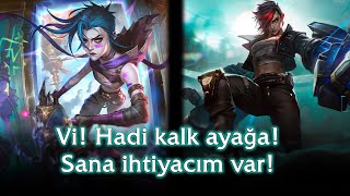 Arcane Paramparça Jinx — League of Legends 🇹🇷 Türkçe Seslendirme  Replikleri [upl. by Yrrot500]