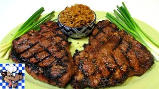 Fajita Marinated TBone Steaks  How to grill a PERFECT Steak [upl. by Asenaj]