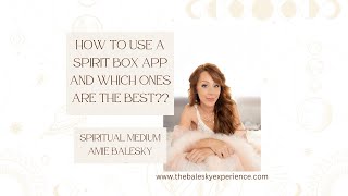 How to talk to Spirits using a Spirit Box app Which app is the best [upl. by Limaa935]