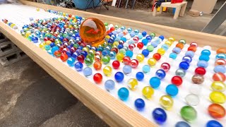 Healing marbles ASMR with marbles lined up and rolling [upl. by Aeslehc]