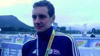 Ali Brownlee interviewed after winning the 2011 World Championship in Beijing [upl. by Wylie]