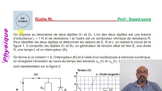 Dipôle RL correction exercice [upl. by Tessy]